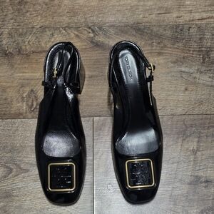 Tory Burch Black Leather Women's Shoes Women Size 9